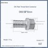 1" Hexagonal Barb Connector, 304 Stainless Steel for Water Pipe Hose, 316 Male Thread Plug