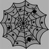 Black Circulars Table Cover Tabletop with Unique Spiderweb Pattern for Modern Dining  Table Toppers Home Textiles