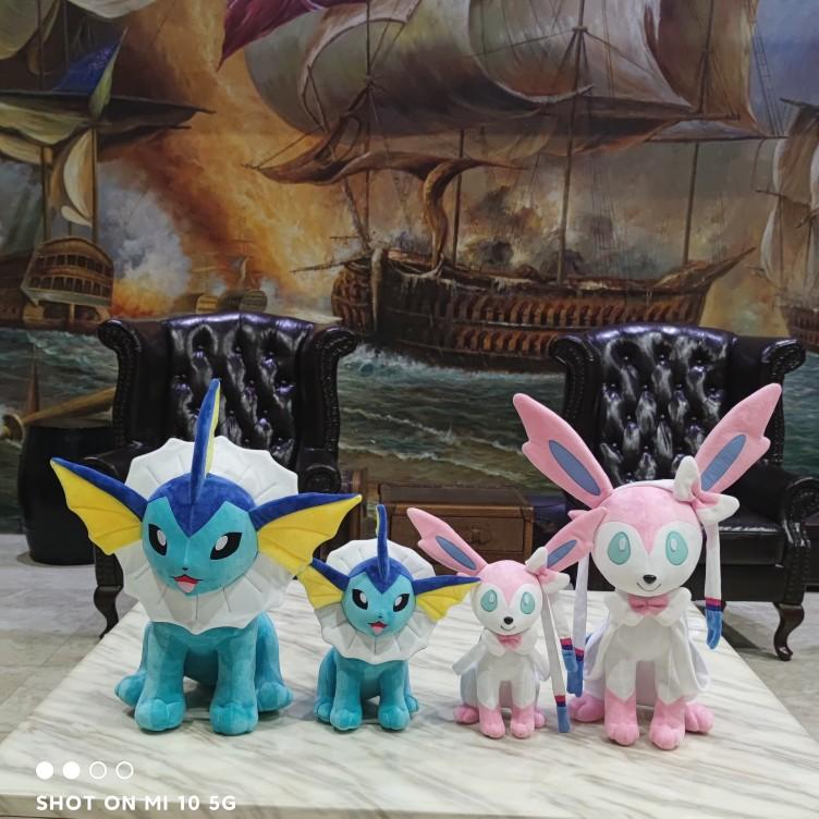 2023 New  Japan Cartoon 50cm Large Vaporeon Plush Toy High Quality Stuffed Animals Doll Children's Birthday Gifts