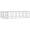 VidaXL Outdoor Dog Kennel Steel 33.88 M²