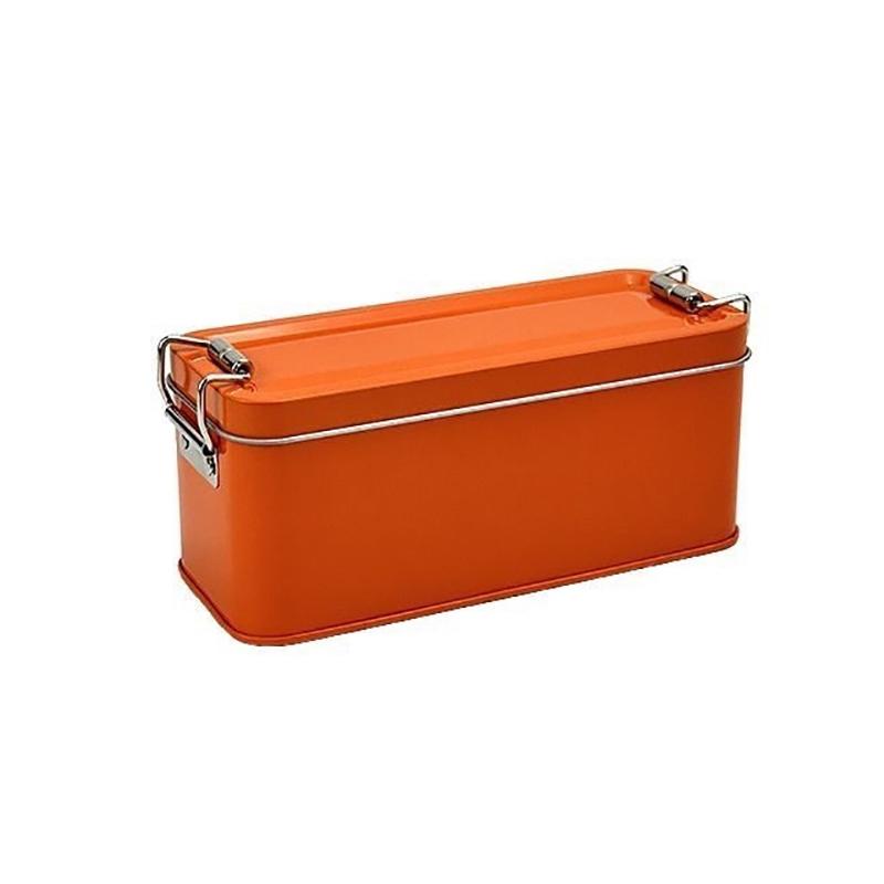 Stabile Rechteckige Blechdose mit Deckel zur Aufbewahrung von Kuchen, Tee-Verpackung, Reise-Kleinteile-Organizer