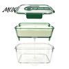Breathable Food Container Crisper Box, with Mesh Drain Strainer, Tofu Whey Refrigerator Organizer Bin Separation Container, for Fresh Fruit Vegetable