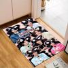 Custom Name K-pop Stars Group Rug for Living Room, Game Rooms, Office, Bedroom, Floor Mat Playful Design, fan gifts Christmas decor