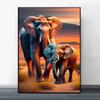 Diamond Painting New Arrivals Colorful Elephant Diy Full Square Round Drill Rhinestone Embroidery Mosaic Cross Stitch Kits Animals Kids Gift JX0014