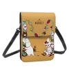 Moomin genuine leather smartphone shoulder slim mini pouch for women and popular 19cm high x wide x 1cm thick pouch, bag, men, wallet/crossbody bag,