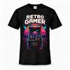 Retro Gamer Arcade Graphic T-Shirt Neon Video Game Machine Gaming Fan Gift Tee