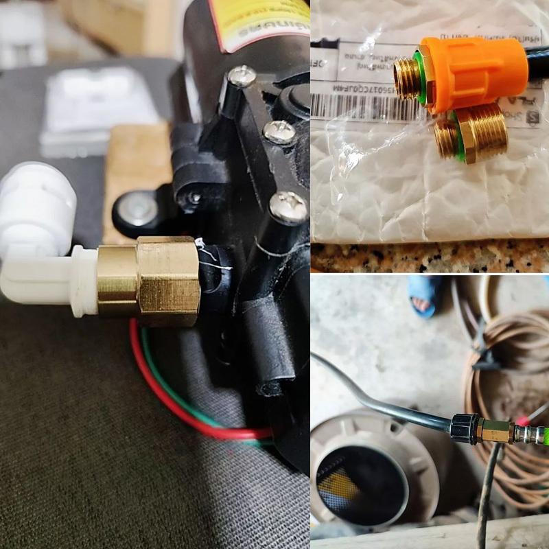 Brass Reducing Straight Connector 14/18mm 1Pcs Rust Proof Agricultural Sprayer Accessory for Greenhouse Irrigation Tasks