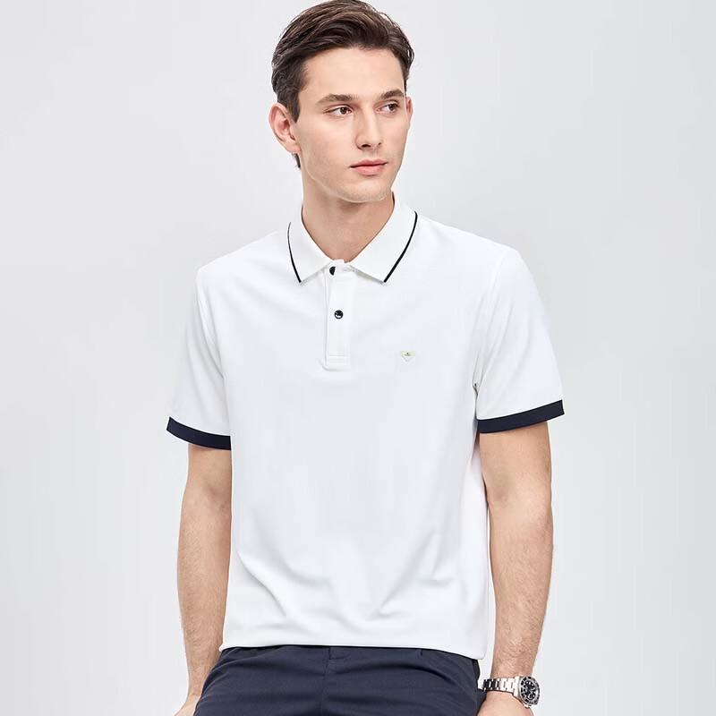 SEPTWOLVES Men's Quick-Dry Stretch Short-Sleeve Polo
