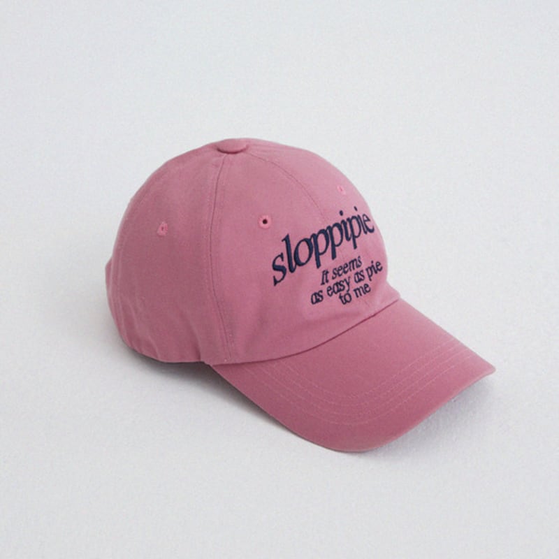 Sloppipie SIGNATURE COTTON BALL CAP [PINK]