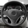 DIY Black Leather Steering Wheel Cover For BMW 1 3 Series E90 E87 E82 X1 E84