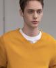 Dekkoloso Soft Cotton V-Neck Knit [Deep Yellow]