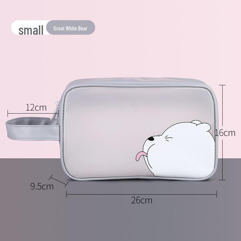 Voděodolná průhledná plážová taška z TPU s kresleným potiskem loga - roztomilé ruční úložné řešení