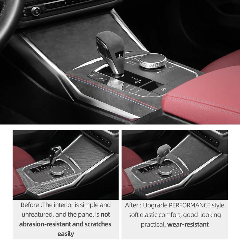For BMW G20 G28 G23 G42 320i 325i 330i 3 4 Series Center Console Gear Shift Panel Cover Trim Stickers Car Interior Accessories
