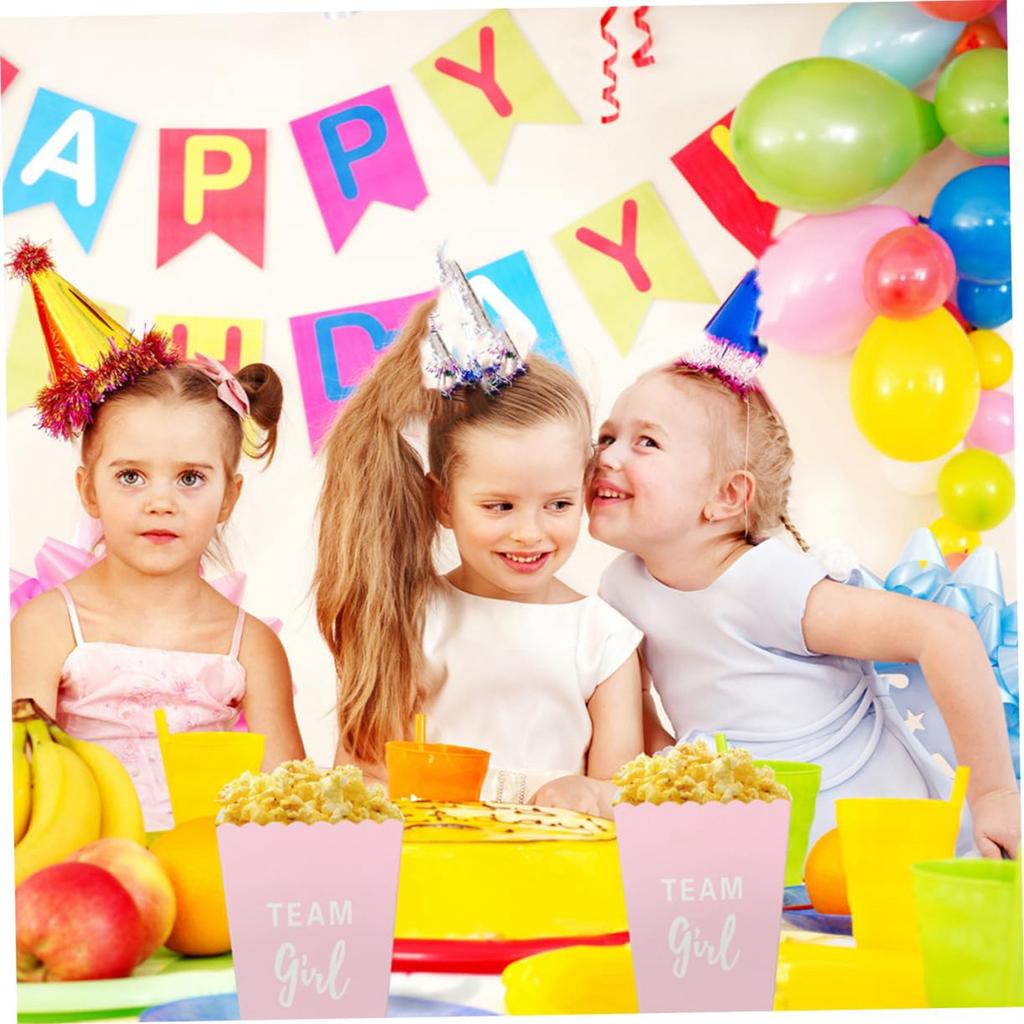 20 Pack Gender Reveal Popcorn Paper Boxes Pinks And Blue Candy Favors Treating Cups For Girl Boy Baby Shower Reveal Party Decorations Supplies(Blue, )