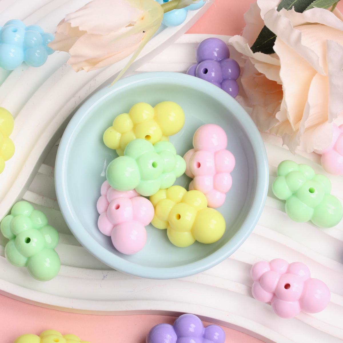 

Материал ручной работы «сделай сам», изготовление однотонных облачных бусин, милые модные ювелирные аксессуары для ожерелья, 20 шт.