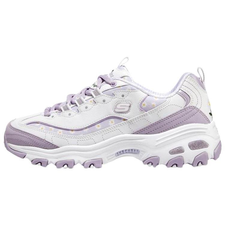(WMNS) Skechers D Lites 1.0 Shoes White Purple Women s 896180-WLV EU 36
