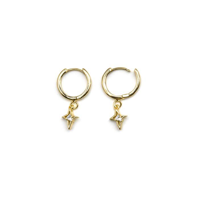 Boucles d'oreilles Luxenter en argent 925 et zirconium brillant - Radeu