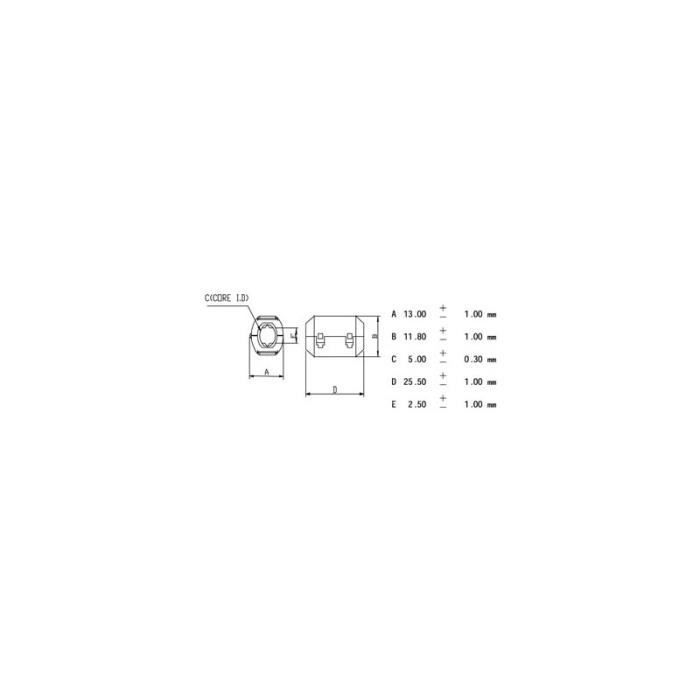 Filtre pour cables ø5.0mm