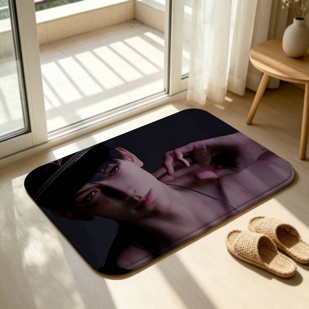 Caleb Xia Yizhou Love and Deepspace Anti‑Slip Floor Mat Short Plush Rug Carpet Soft Comfortable Machine Washable Home Decor