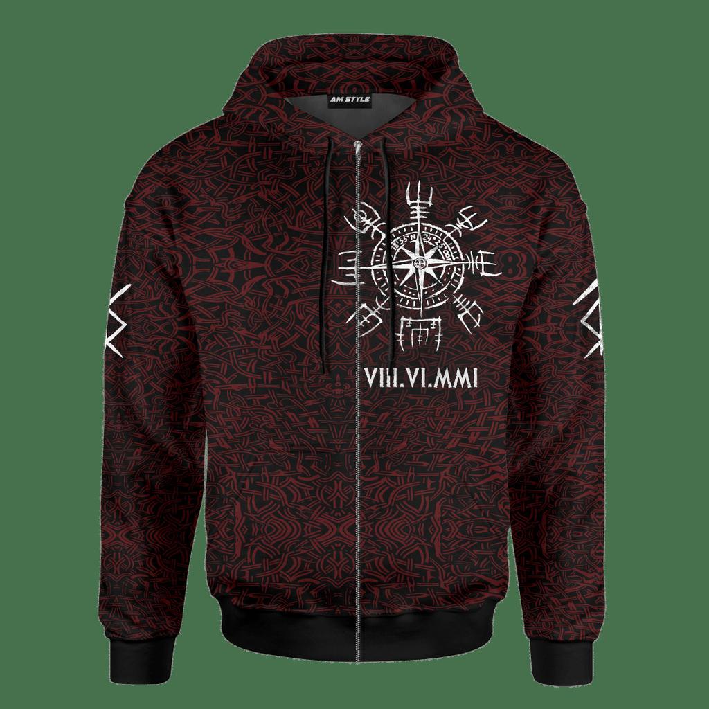 Spring Men's Zipper Top Loose and Comfortable 3D Digital Tattoo Printed Hooded Cardigan