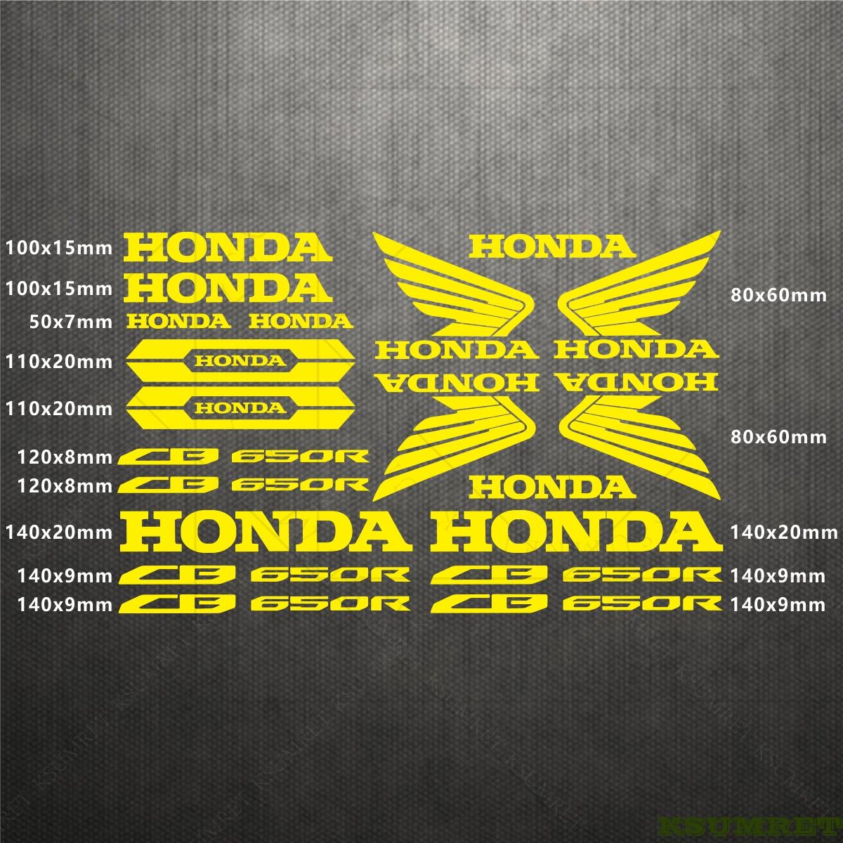 

For Honda CB650R Sticker Motorcycle Stickers CB650R Logo Decal Waterproof золотистий
