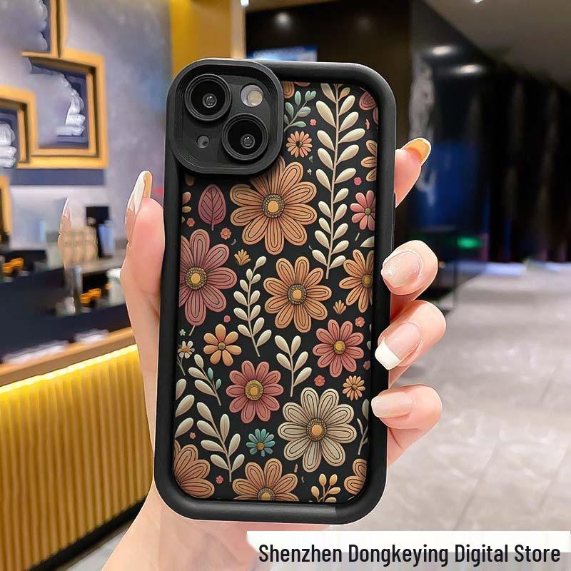 

Floral Anti-Drop Phone Case for iPhone 15 Pro Max, 16, 14, 11, 13, 17 - Full Screen Soft Cover 11