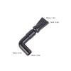 Rotatable Elbow Aquarium Pump Nozzle Duckbill Sprinkler Adjustable Nozzle Water Return Outlet Black Plastic