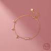 Bracciale in Argento Sterling 925 Cuore Lucido Zircone Scintillante per Donna Gioielli Semplici Temperamento Accessori