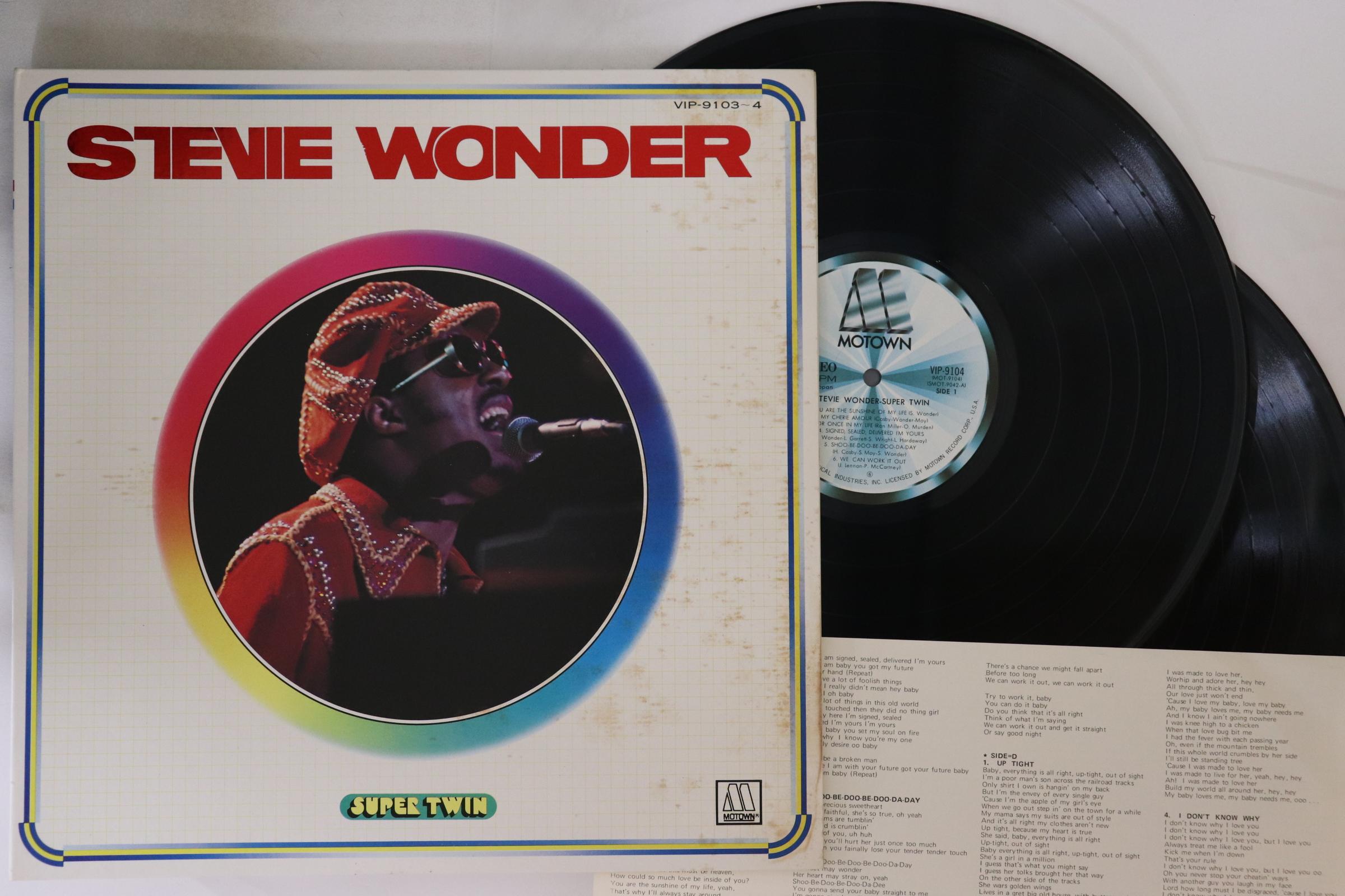 

LP Record STEVIE WONDER - Super Twin VIP91034 MOTOWN 1978 Japan Soul/Funk Used