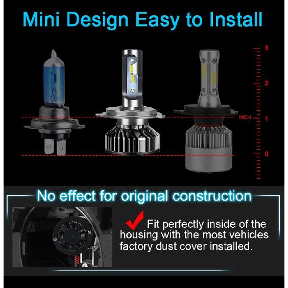 ENGZEA H7 H4 Led Canbus Headlight12V 24V H1 H8 220000LM 200W H9 H11 9005 9006 Hb3 Hb4 Led Bulb Lamp for Car 4300K 6000K 8000K