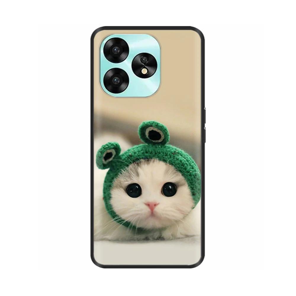 Para Funda UMIDIGI A15 Linda Funda de Teléfono de Silicona Líquida Suave de Dinosaurio Para Funda UMIDIGI A15C Fundas Protectoras para UMIDIGI A15