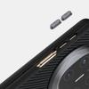 For Huawei Mate X6 Carbon Fiber Case Slim Magsafe Magnetic Wireless Charger Flip Foldable Case Alloy Lens Anti-slip Grip Funda
