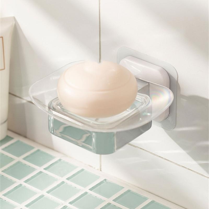 Seifenhalter Kein Bohren erforderlich Selbstklebende Wandmontage Seifenschalen für Dusch- und Spülbeckenorganisation