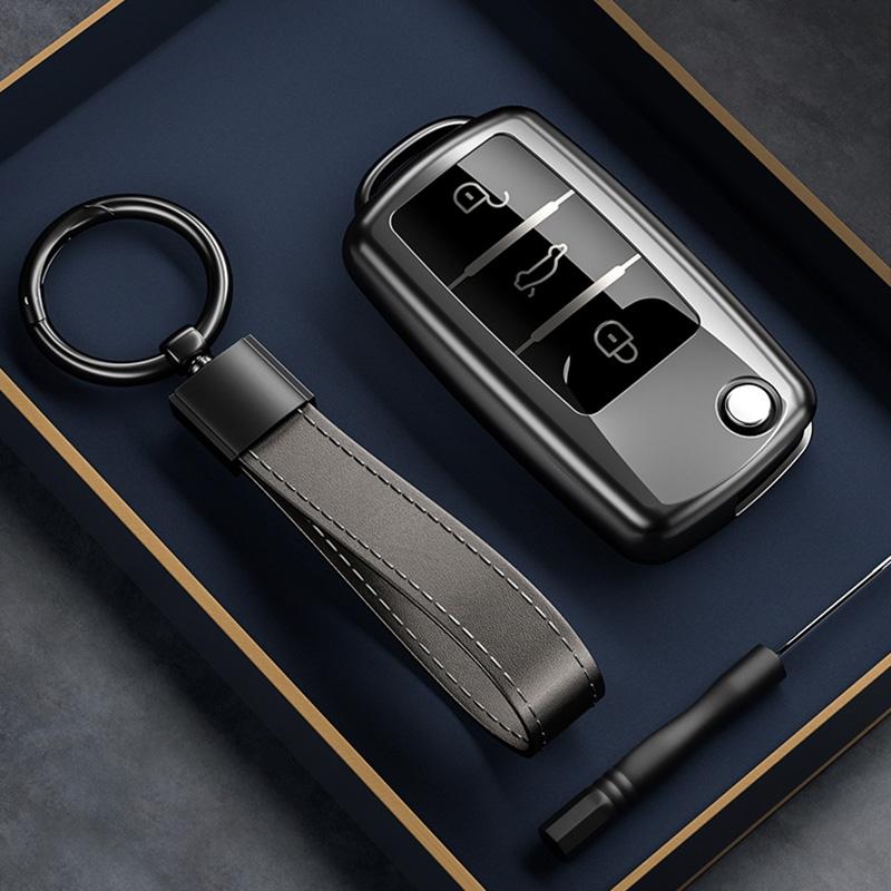 TPU Autoschlüsselhülle für Volkswagen VW Polo Golf Passat Tiguan Beetle Caddy T5 Up Eos Skoda Octavia Seat Leon Altea