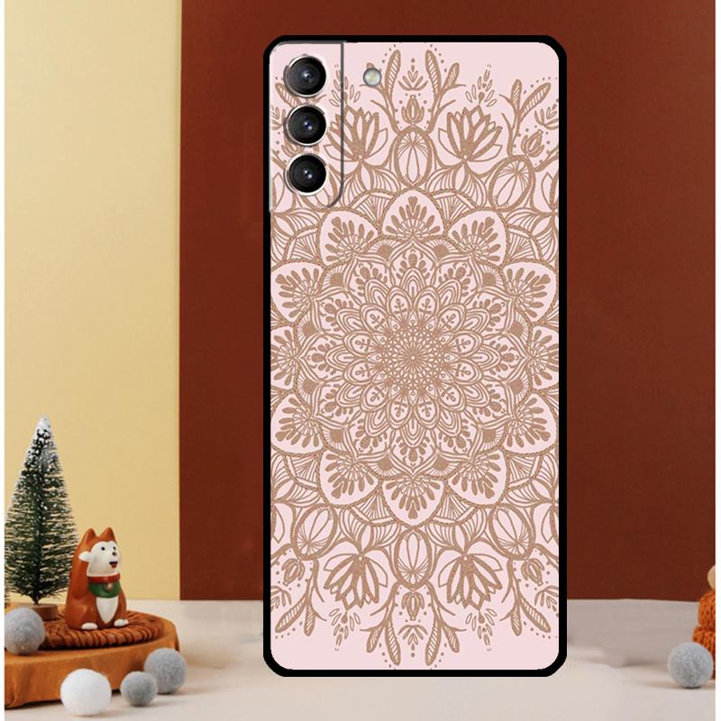Indian Pattern Mandala Case For Samsung Galaxy S25 S26 Ultra S20 S21 S22 S23 S24 Ultra S10 Plus S25 FE Cover Funda