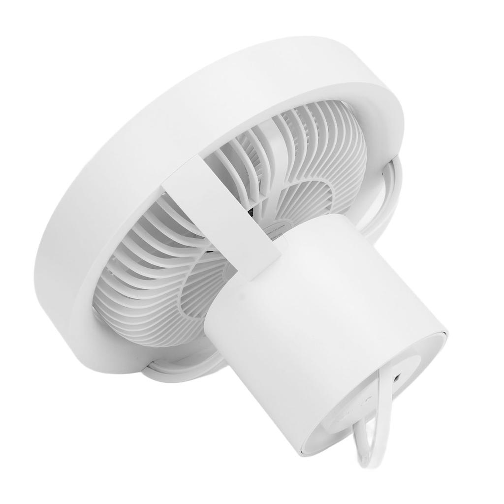 LED Camping Hanging Fan Rotatable 4000mAh Rechargeable 3 Levels Brightness Remote Control Tent Light Fan