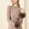 Autumn and winter fur decorative sleeves women's windproof cuffs imitation fox hair wrist guards winter warm plush wrist cover
