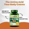 Vlado’s Himalayan Organics L-Glycine 500mg Capsules Amino Acid Supplement For Sleep Muscle Recovery And Brain Support 120 Count