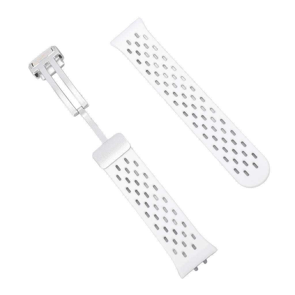 Watch Band Quick Release Silicone Lightweight Stylish Breathable Watch Strap for Galaxy Fit3 White
