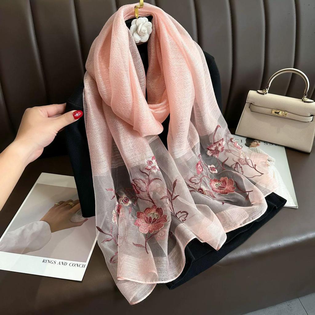 Solid Silk Wool Scarf Women Shawls Scarves Summer Lady Hijab Winter Fashion Warm Bandana Foulard Pashmina