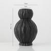 Black Minimalist Creative Decoration with Dried Flowers Flower Vases Entrance Desk Living Room Floral Arrangements Flower Vase