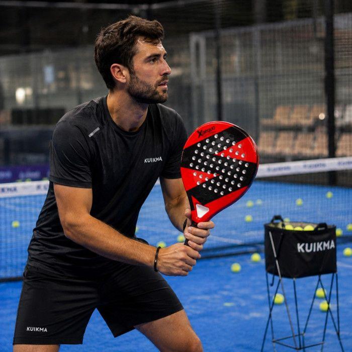 Lot de 2 Raquettes de Padel Adulte 45 cm – 350 g, Épaisseur 38 mm, Équilibre Neutre, Mousse EVA et 3 Couches Fibre de Verre