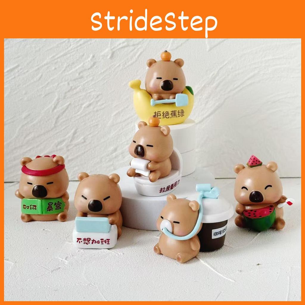 Figure Capybara Action Cartoon Model Toy Decoration Doll Children Ornament Gifts