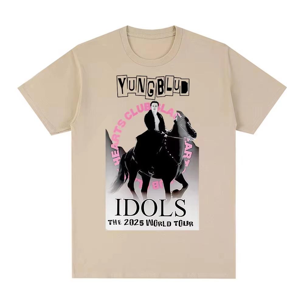 Yungblud IDOLS Merch TShirts Men Women Clothing Fashion Rock Street Short Sleeve T Shirt Summer Casual Cotton Oversized Tshirts