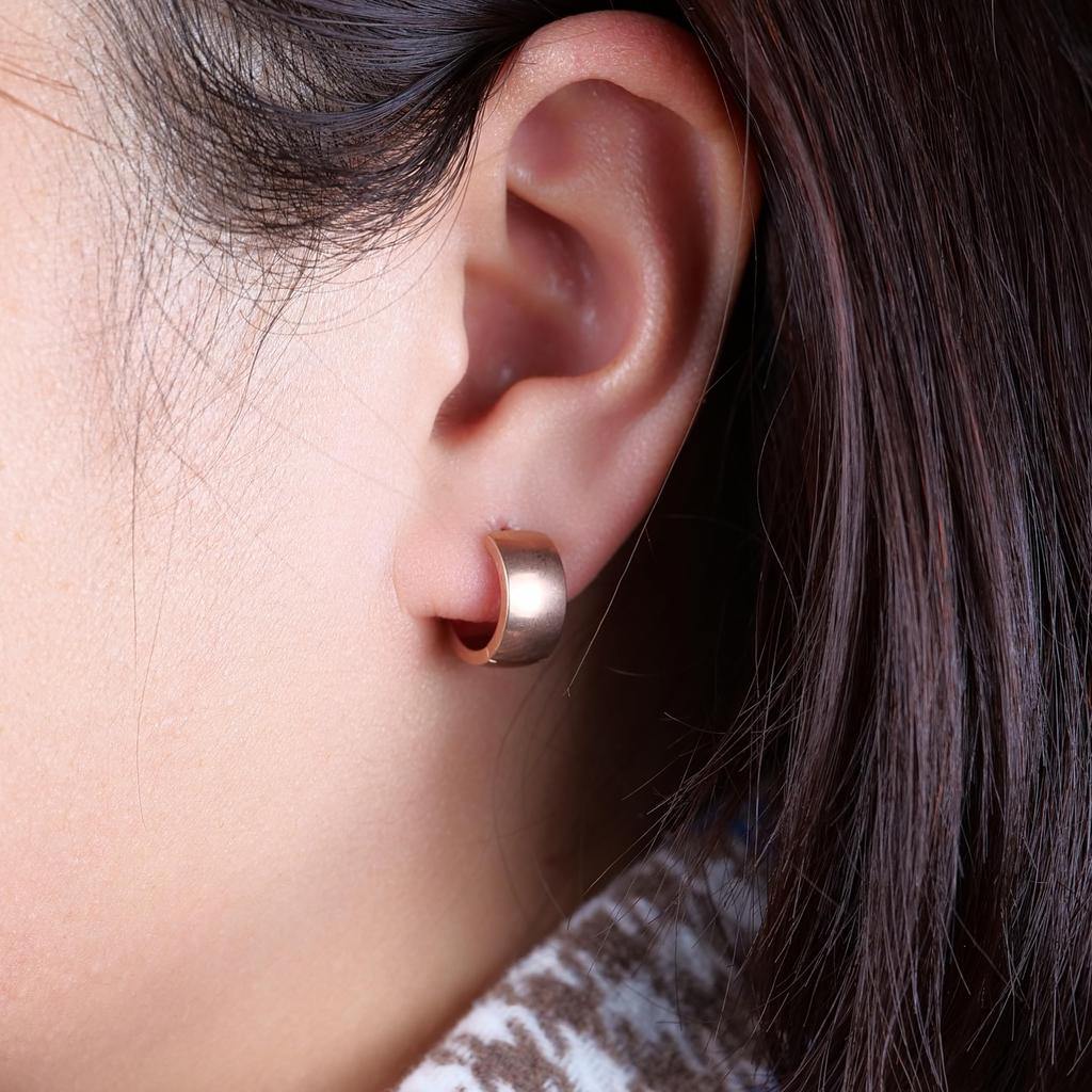 Limerencia Medical Grade Titanium Permanent 10mm Inner Chunky Hoop Second Piercing Hoops, Piercing, Diameter, Earrings, Hypoallergenic, Unisex,