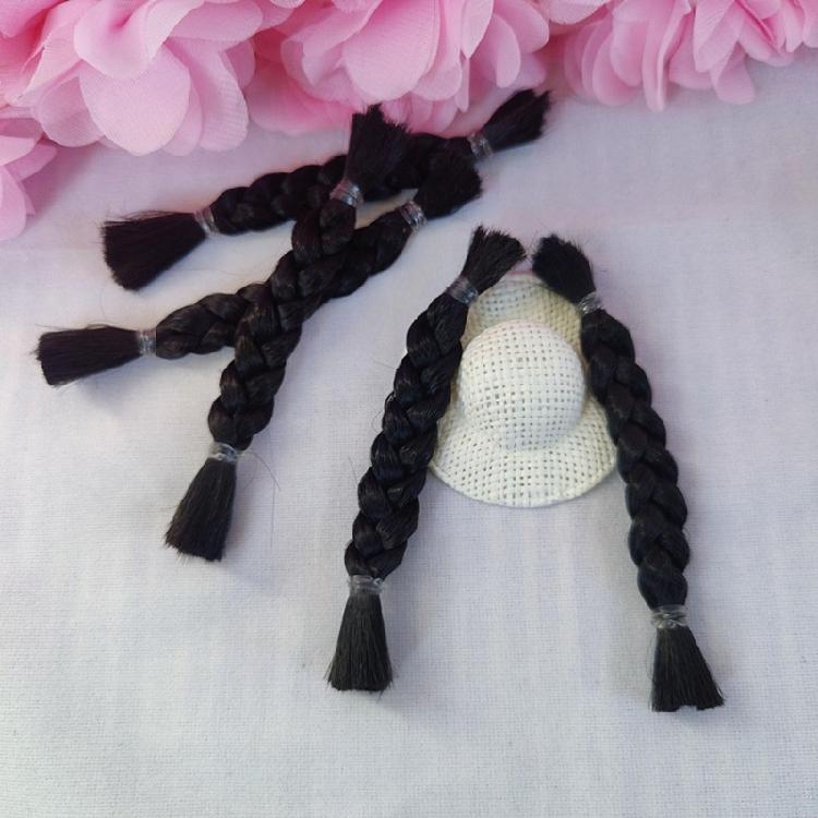Doll Wigs Ponytail Braid Doll Wigs Blonde DIY Doll Hair Doll Wigs Braids Hair Chain