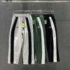 Pantaloni Corteiz Alcatraz cu Cusături Brodate Reflectorizante Blană de Iarnă Croială Dreaptă Pantaloni de Trening Bărbați Femei Streetwear