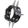 9Pcs Punk Rock Wide Cuff Bracelets Multi Layer Leather With Metal Studs Adjustable Unisex For Daily Wear