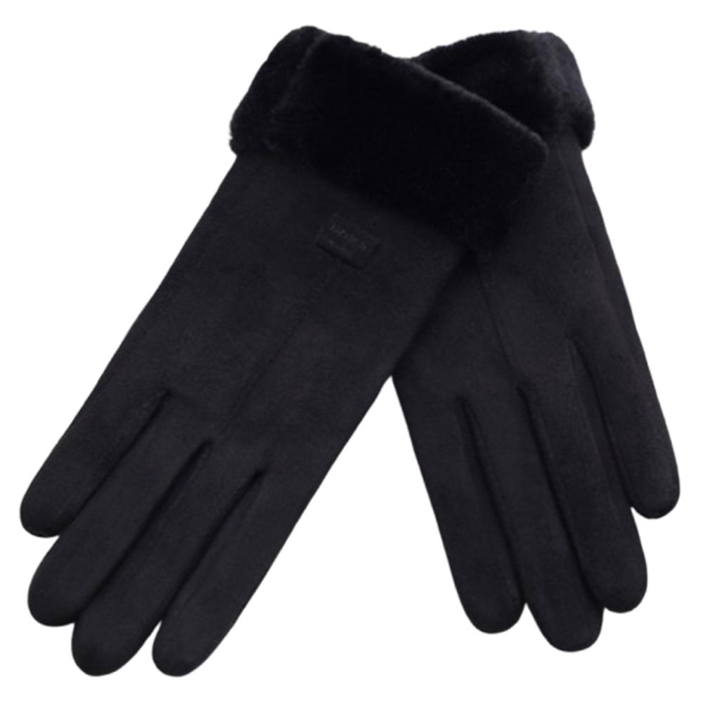 Keep Warm Full Finger Mittens Furry Winter Thermal Gloves Warm Cycling Gloves  Outdoor Sport