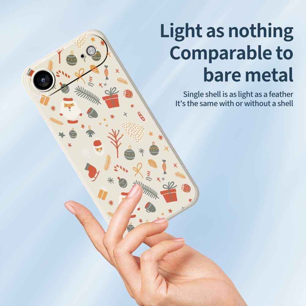 For iPhone Air Case Candy Gifts Pattern Printing Straight Edge TPU Phone Back Cover